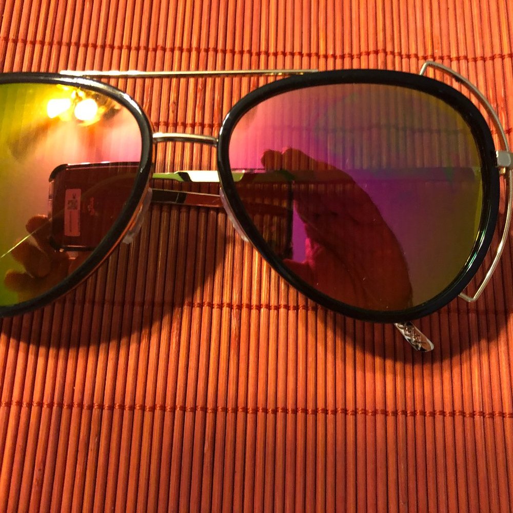 DESIGNER SUNGLASSES ROSE COLOR - Picture 2 of 2
